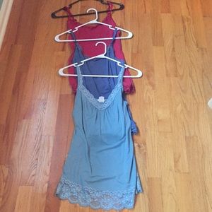 Lace camisole layering tanks